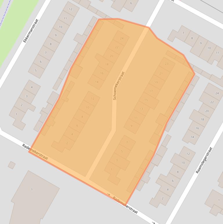 Kaart van postcodegebied 5688DD.