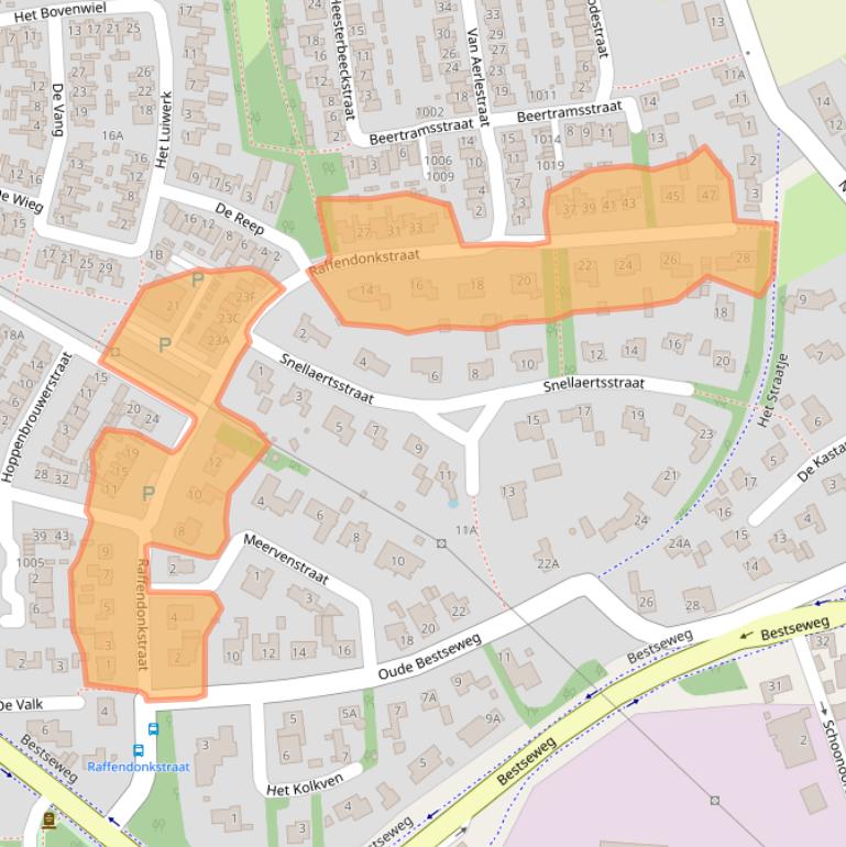 Kaart van postcodegebied 5688DK.