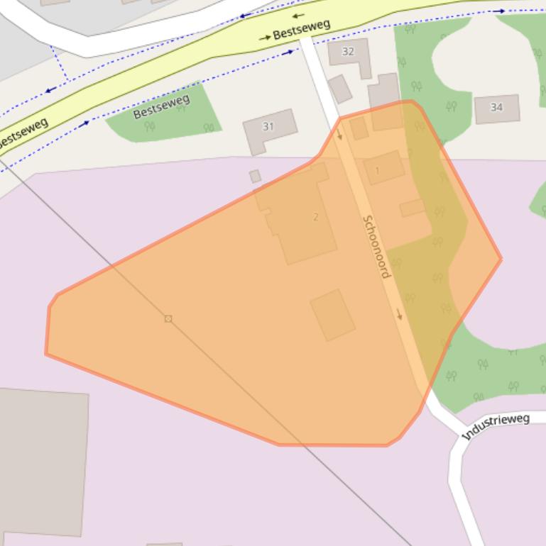 Kaart van postcodegebied 5688DN.