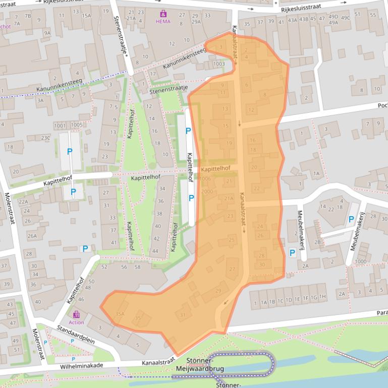 Kaart van postcodegebied 5688EJ.
