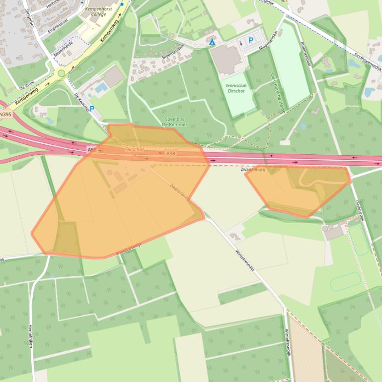 Kaart van postcodegebied 5688GT.