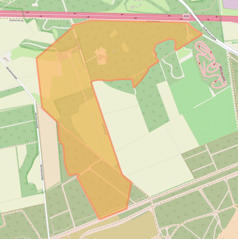 Kaart van postcodegebied 5688GV.