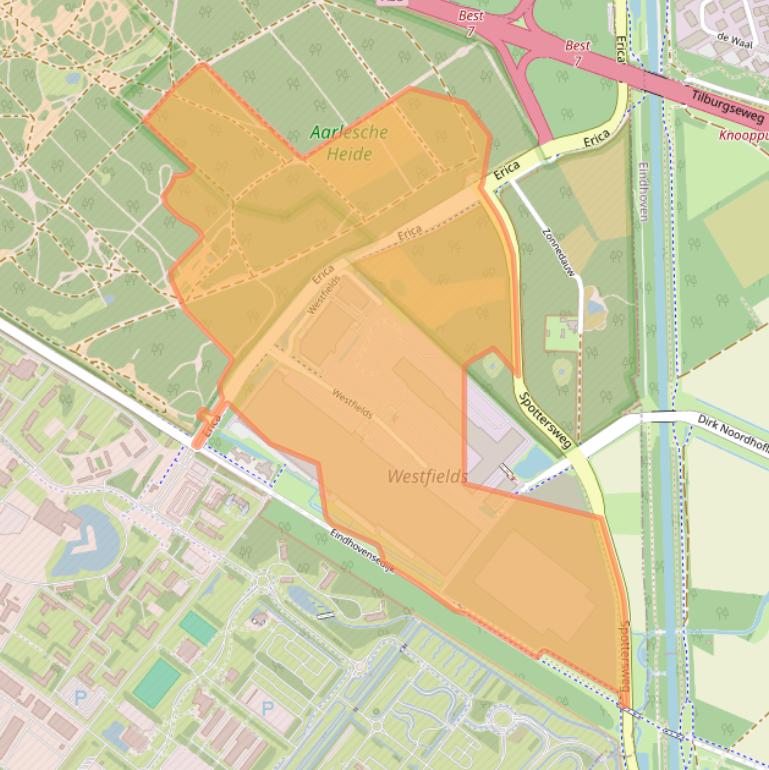 Kaart van postcodegebied 5688HA.