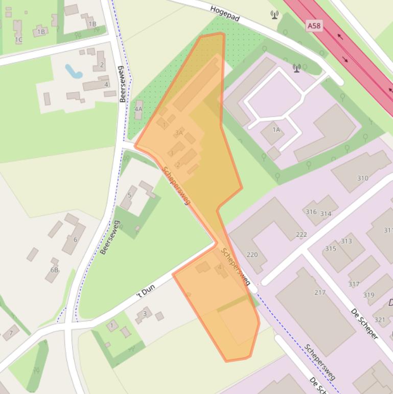 Kaart van postcodegebied 5688HC.