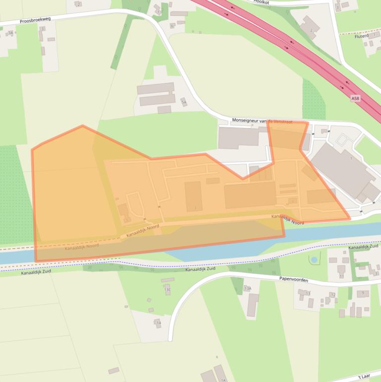 Kaart van postcodegebied 5688HR.