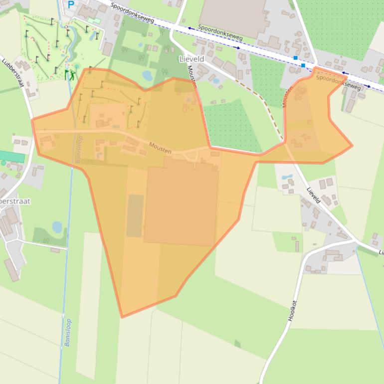 Kaart van postcodegebied 5688JB.