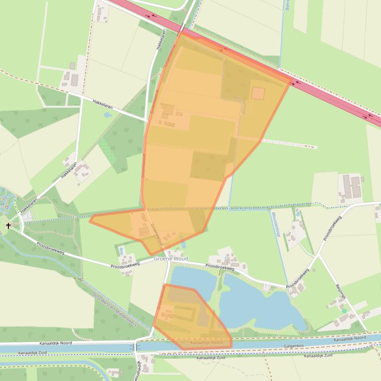 Kaart van postcodegebied 5688JK.