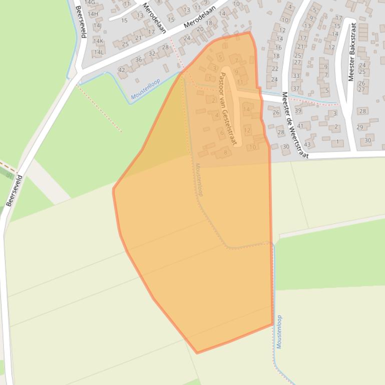 Kaart van postcodegebied 5688JZ.