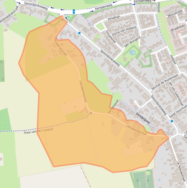 Kaart van postcodegebied 5688KA.