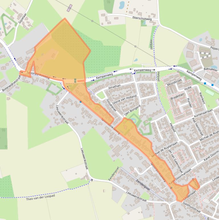 Kaart van postcodegebied 5688KB.