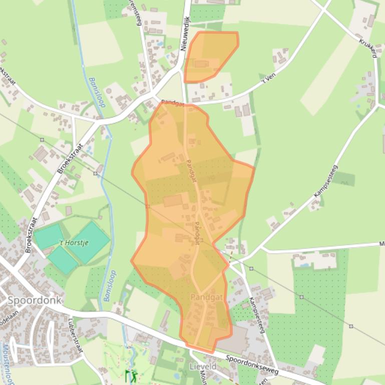 Kaart van postcodegebied 5688KK.