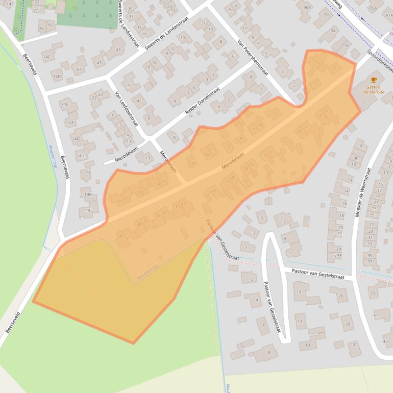 Kaart van postcodegebied 5688KL.