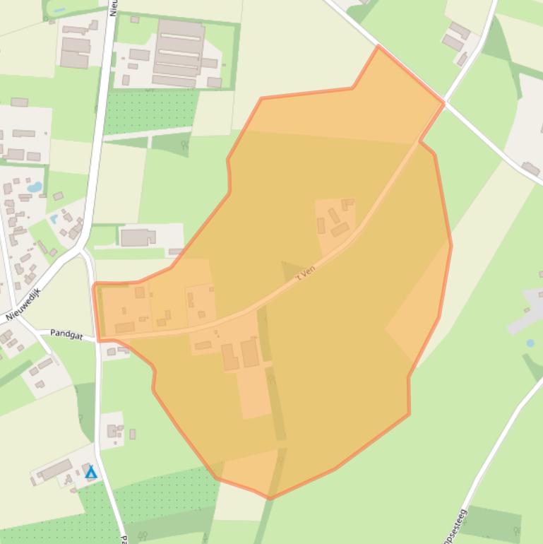 Kaart van postcodegebied 5688LJ.