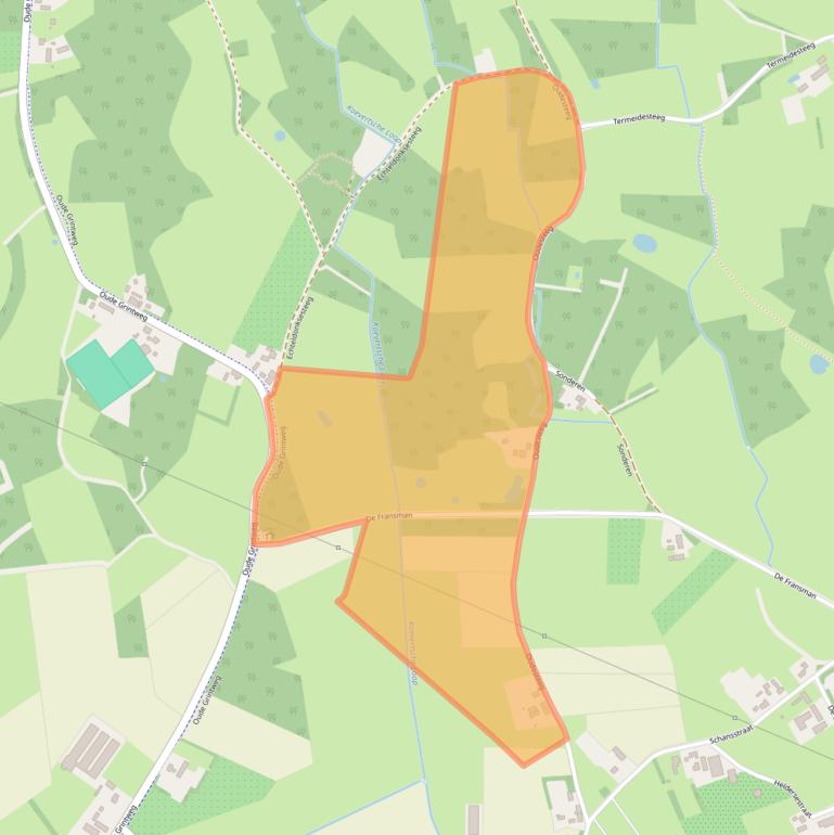 Kaart van postcodegebied 5688MC.