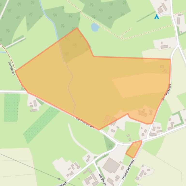 Kaart van postcodegebied 5688MH.