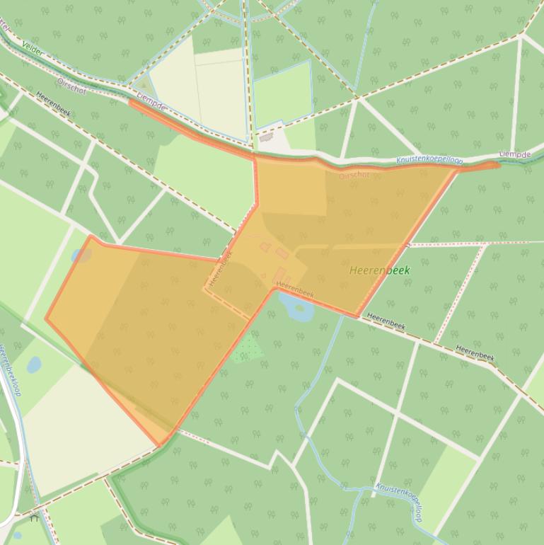 Kaart van postcodegebied 5688MN.