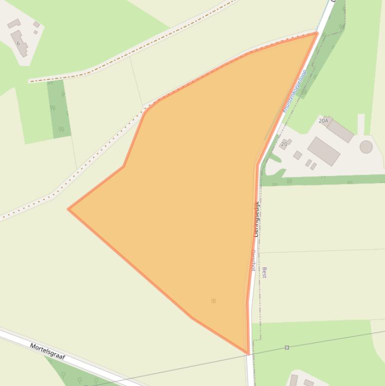 Kaart van postcodegebied 5688MT.