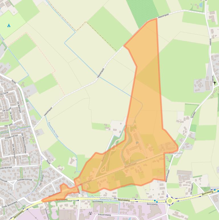 Kaart van postcodegebied 5688NM.