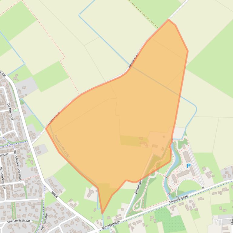 Kaart van postcodegebied 5688NN.