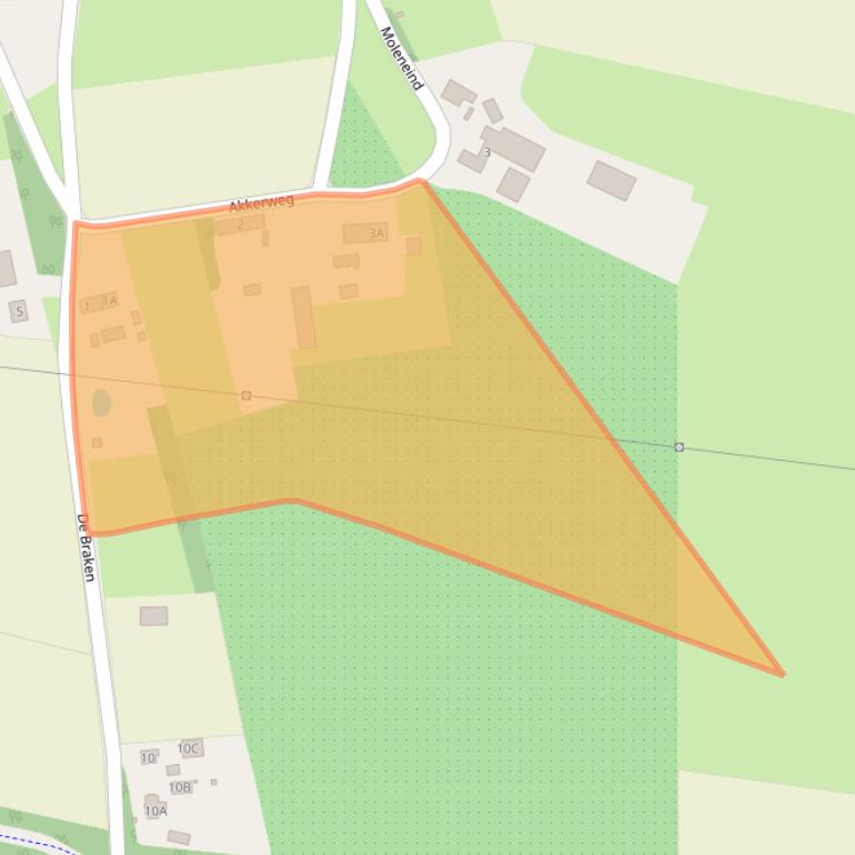 Kaart van postcodegebied 5688NS.