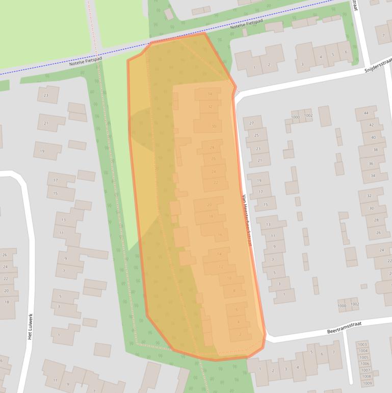 Kaart van postcodegebied 5688RH.