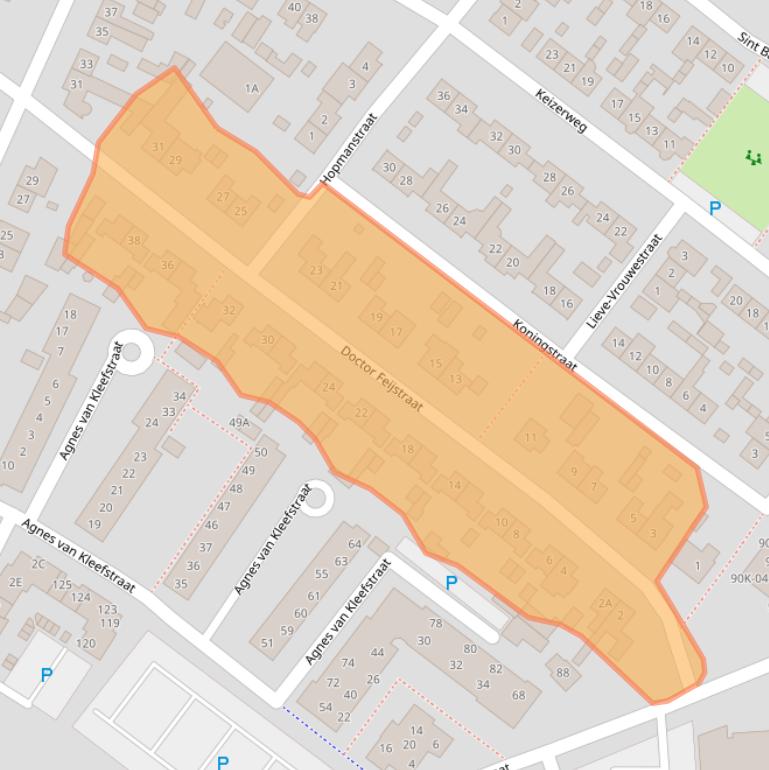 Kaart van postcodegebied 5688TA.