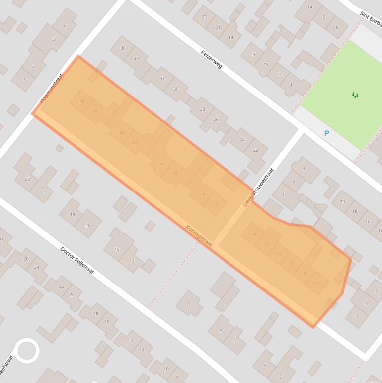 Kaart van postcodegebied 5688TC.