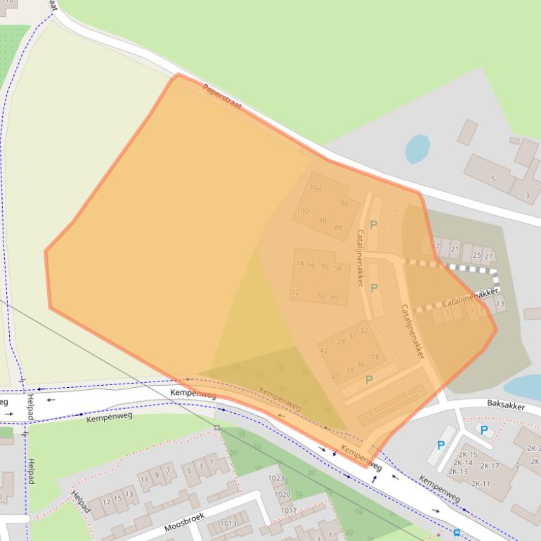 Kaart van postcodegebied 5688VC.