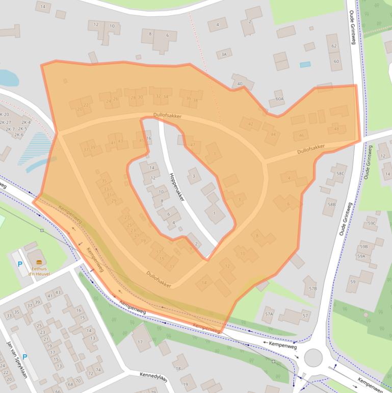 Kaart van postcodegebied 5688VD.