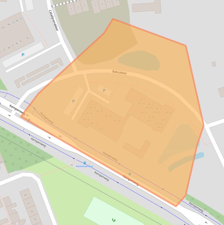 Kaart van postcodegebied 5688VG.