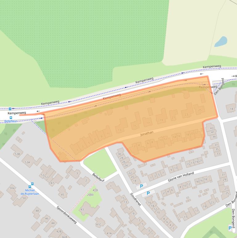 Kaart van postcodegebied 5688VX.