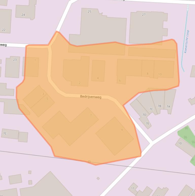 Kaart van postcodegebied 5688XH.