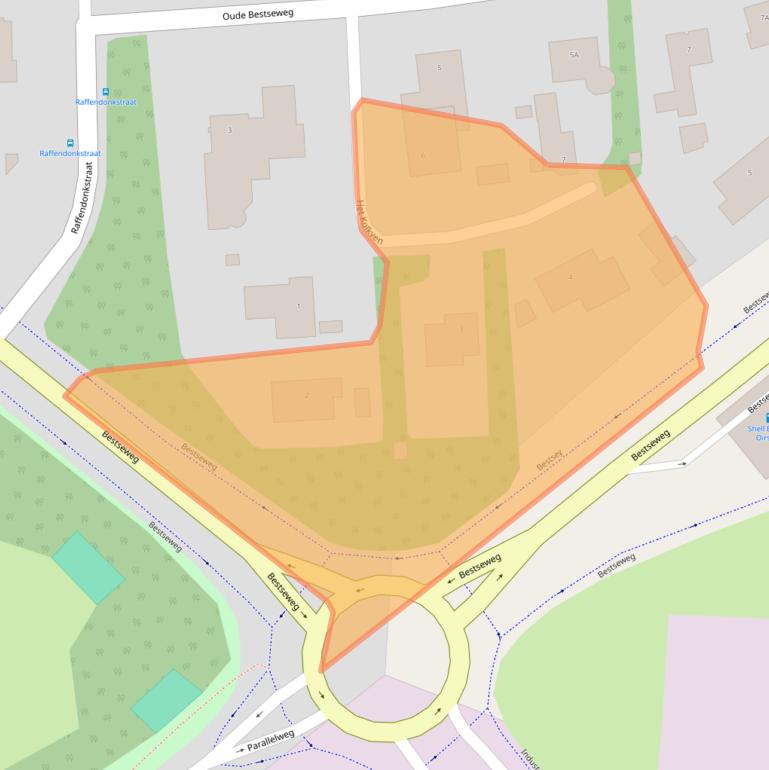 Kaart van postcodegebied 5688XN.