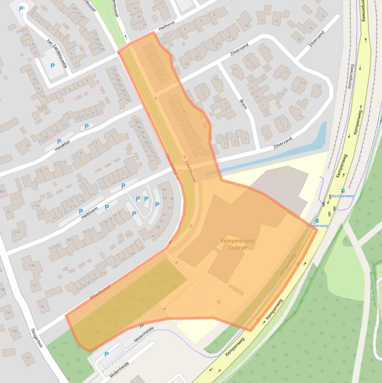 Kaart van postcodegebied 5689AA.