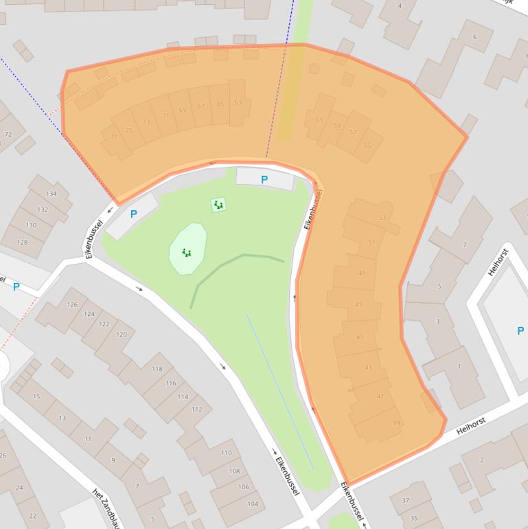 Kaart van postcodegebied 5689AB.