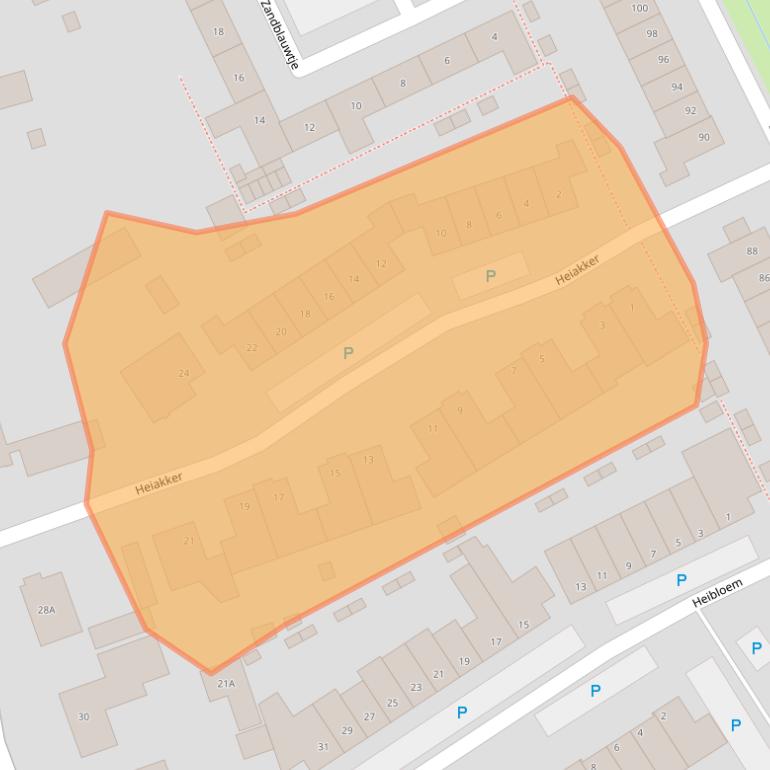 Kaart van postcodegebied 5689AP.