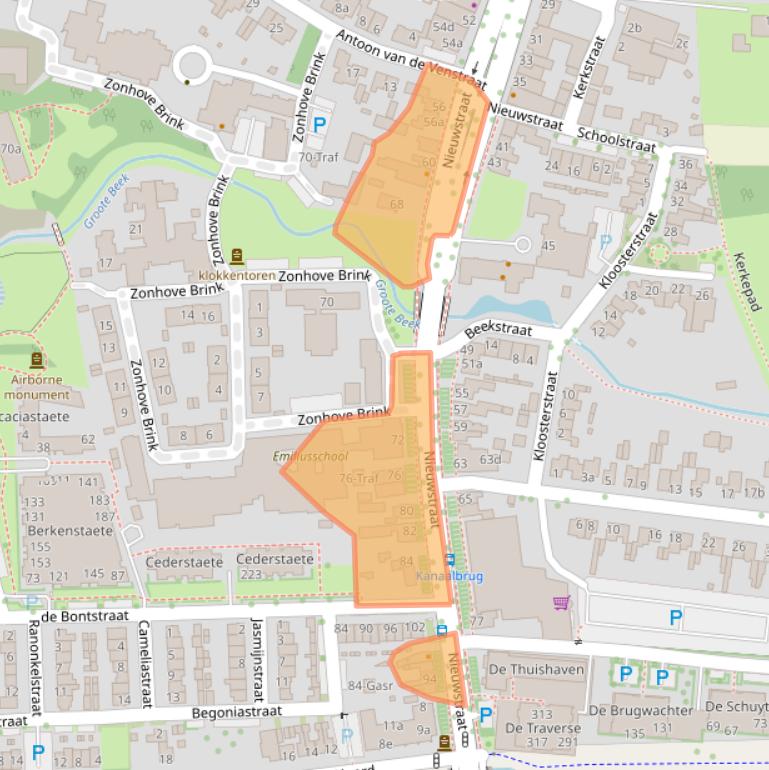 Kaart van postcodegebied 5691AE.