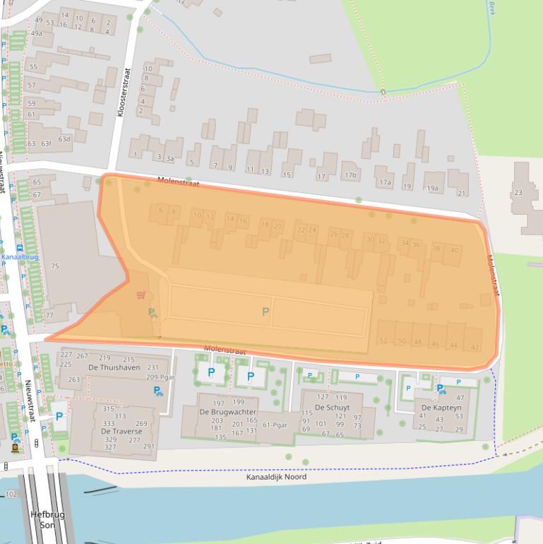 Kaart van postcodegebied 5691AJ.