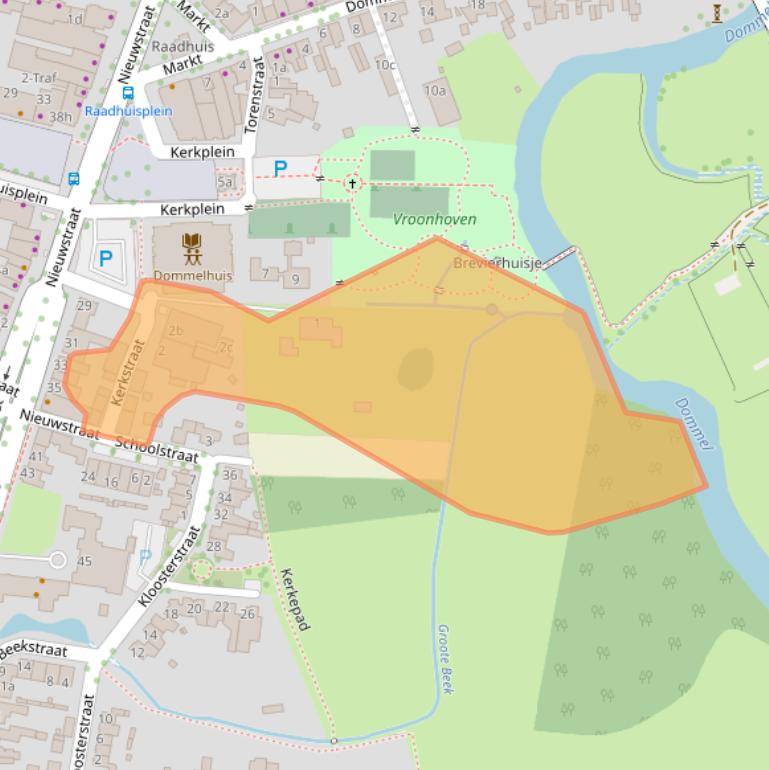 Kaart van postcodegebied 5691AK.
