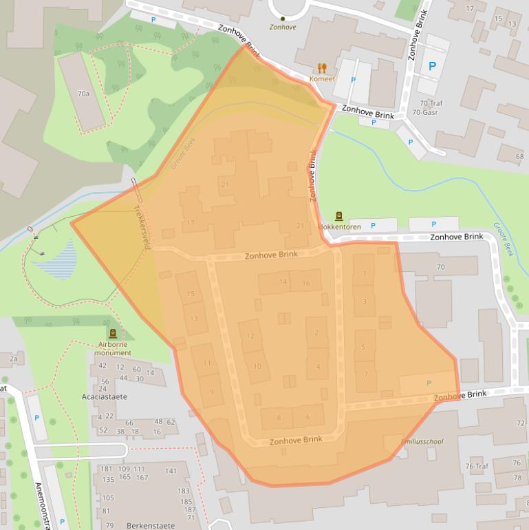 Kaart van postcodegebied 5691AN.