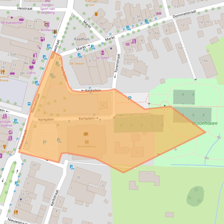 Kaart van postcodegebied 5691BB.