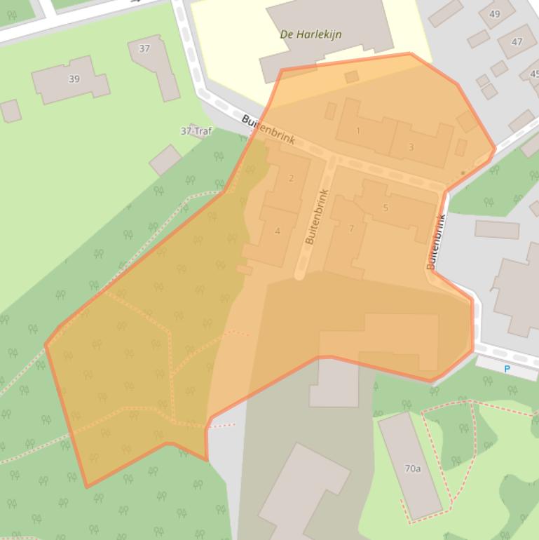 Kaart van postcodegebied 5691BE.