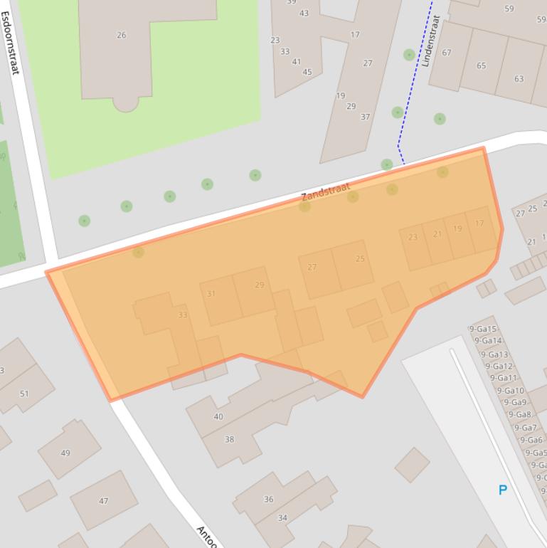 Kaart van postcodegebied 5691CC.