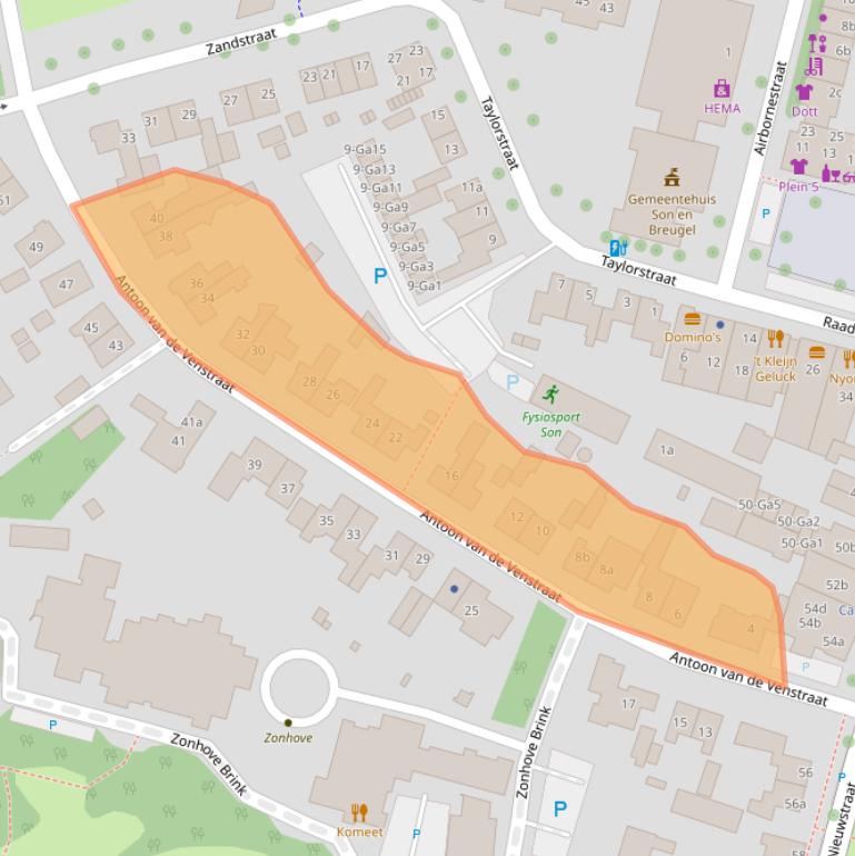 Kaart van postcodegebied 5691CK.