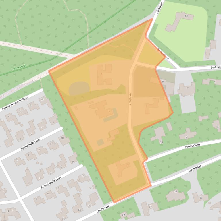 Kaart van postcodegebied 5691CL.