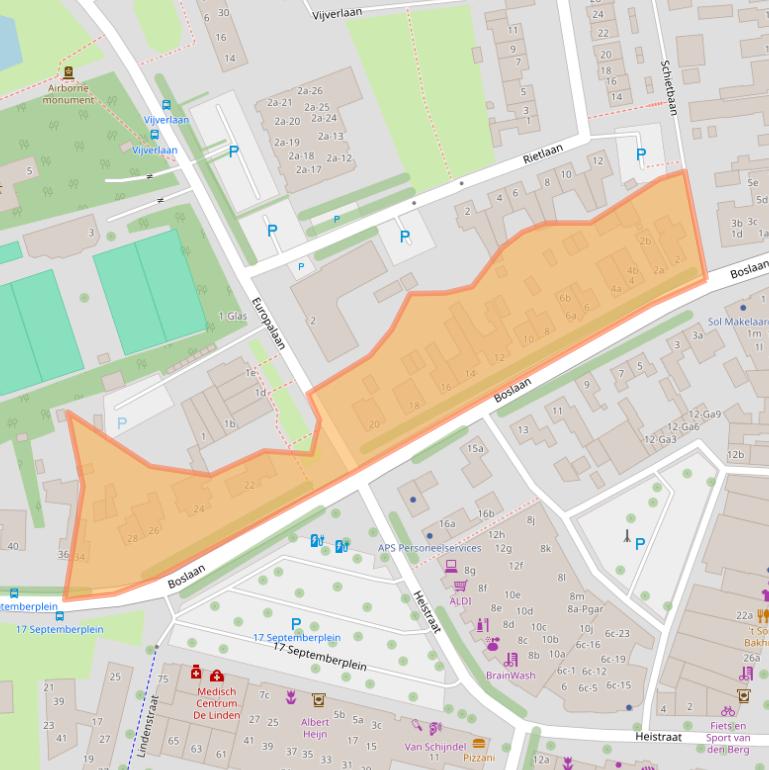 Kaart van postcodegebied 5691CW.