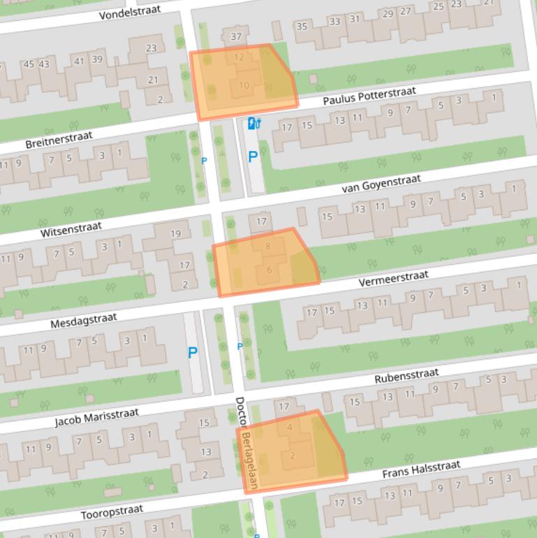 Kaart van postcodegebied 5691DB.