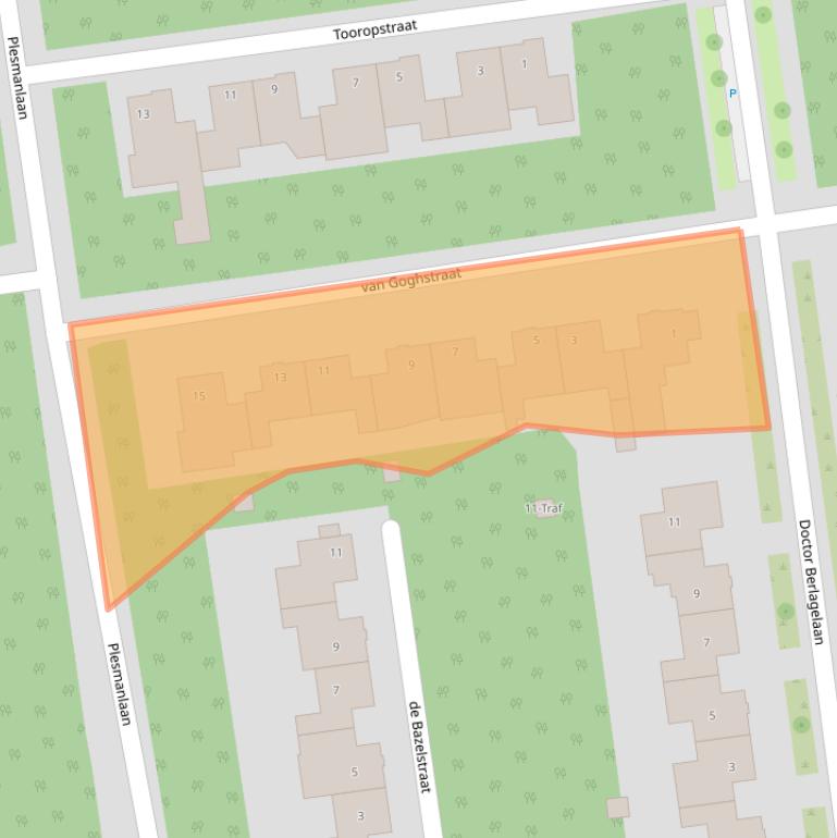 Kaart van postcodegebied 5691DJ.