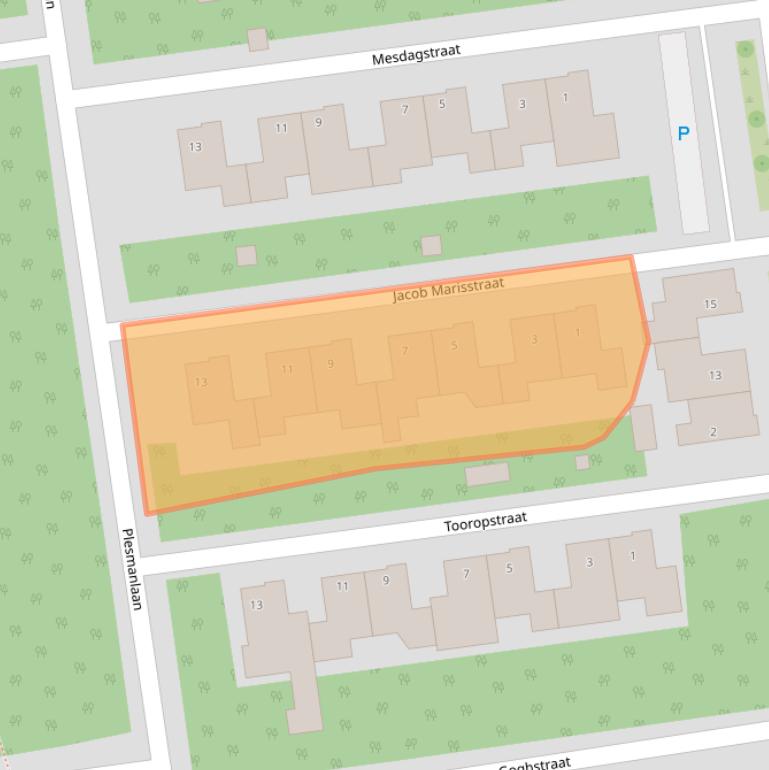 Kaart van postcodegebied 5691DL.