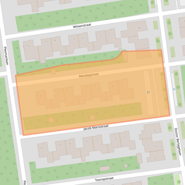 Kaart van postcodegebied 5691DM.